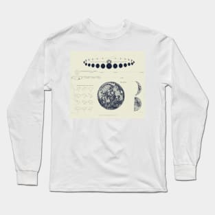 Saturn, Venus & Moon Astronomy Chart Long Sleeve T-Shirt